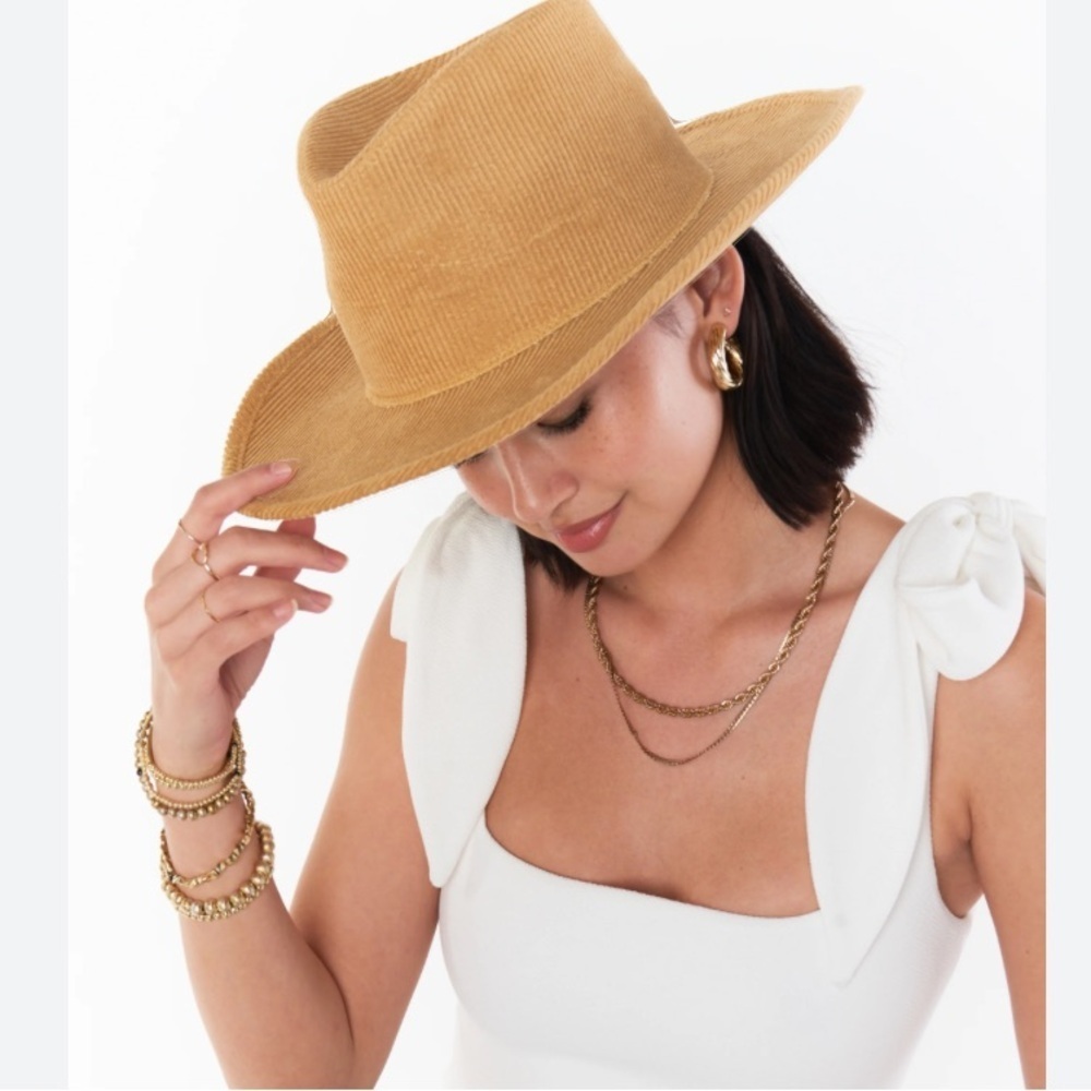 Free people lack of color sandy cord hat size medium new without tags - Picture 3 of 9